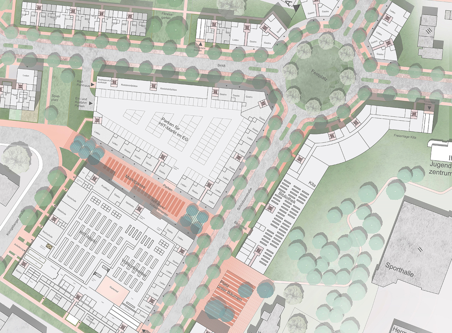 Stadtquartier an der rückgebauten B448, Wettbewerb